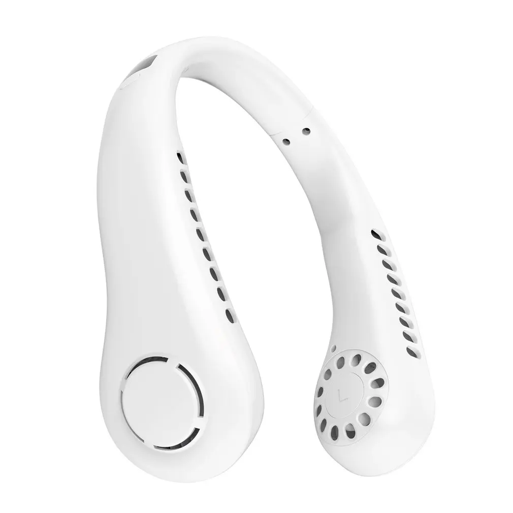 Hot 3000Mah Display A Led Usb Hanging Neck Fan Portatile Summer Air Cooling Senza Lama Sport All'Aria Aperta Viaggi Ventagli Senza Foglie Con Archetto