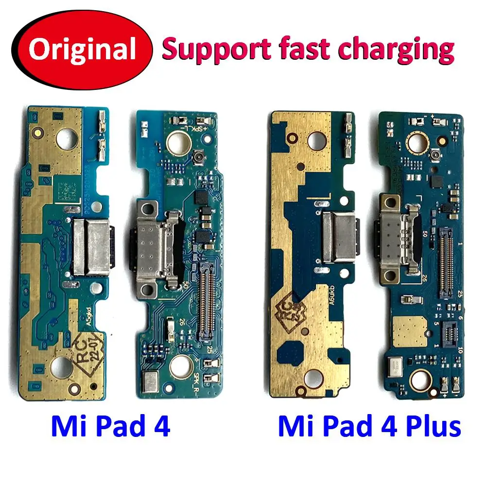 

100% Оригинальный USB-разъем для зарядного устройства, гибкая плата для Xiaomi Mi Pad 4 Plus Pad 4, док-разъем с микрофоном