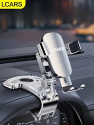 Dashboard - Mounted Adjustable Car Phone Holder - Non - Damaging Installation, Ideal for Navigation and Entertainment, Sleek Silver Finish (F4 1)
