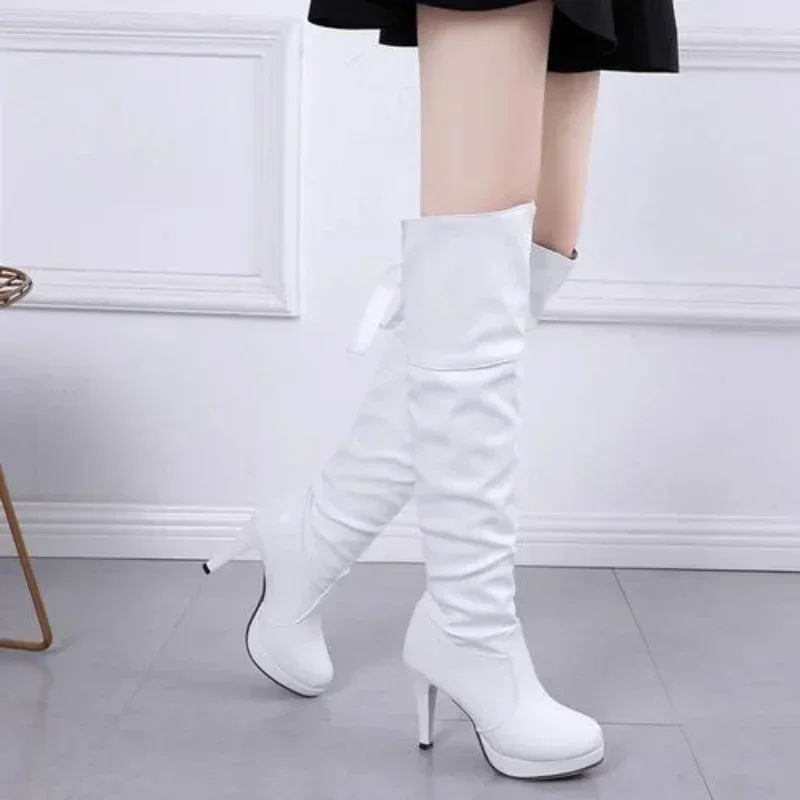 

2023 Hot sales Spring and Autumn Female New Thin Over Knee Female Long Knight Large Size Female Thigh High Boots