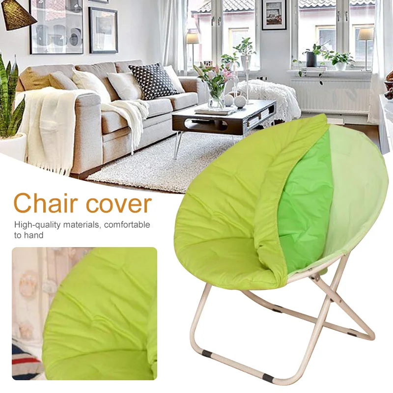 MoonChairFoldingPaddedOvalRoundMoonSaucerCampingFishing