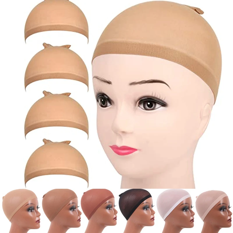 Highly Recommended Wig Caps For Women 10Packs Lace Front Wig Stocking Caps Black Brown Nude Wig Cap Big Head Wigs Making Tools best xl l m s adjustable weaving cap for wig making double layer lace wig caps for sale black hairnet nylon wig cap 10 pcs lot