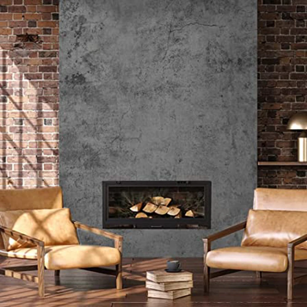 Peel And Stick Wallpaper Grey Concrete Cement Wallpaper Roll Kitchen