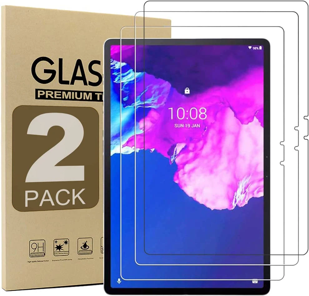 2pcs Screen Protector Tempered Glass For Lenovo Tab P11 Plus 11'' 2021 TB-J607F TB-J616F HD Clear Anti Scratch Tablet Film
