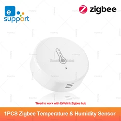 EWelink Smart Zigbee Indoor Temperature & Humidity Sensor with App Control (1PCS)