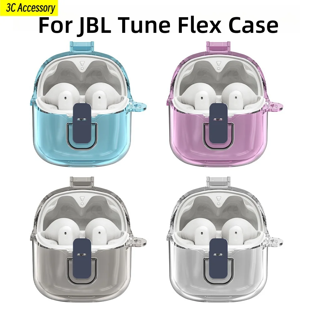 Nuovo Per Jbl Tune Flex Capa Auricolari Bluetooth Wireless Coque Switch Style Custodie Antigoccia Trasparenti Per Jbl Tune Flex Cover
