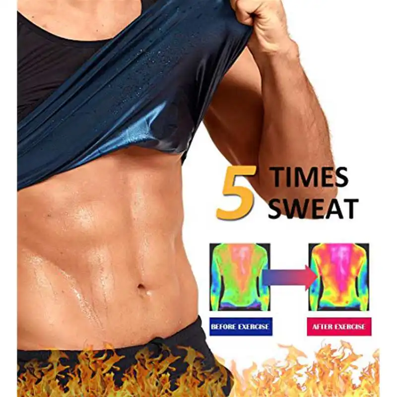 Men Neoprene Sweat Sauna Vest Waist Trainer Slimming Body Shapers Vest Shapewear Corset Gym Underwear Women Fat Burn Tank Top body shaper waist trainer slimming vest compression sports vest compression sports top