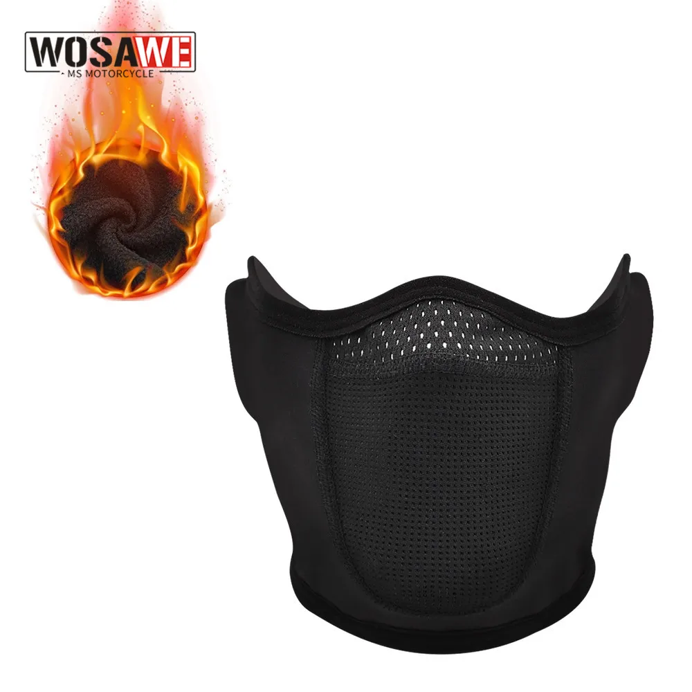 

WOSAWE Winter Motorcycle Mask Keep Warm Thermal Balaclava Motorbike Biker Face Mask Windproof Racing Ski Mask Riding Men Women