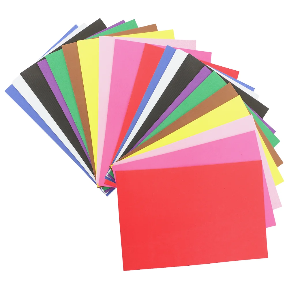 

50 Pcs Three-dimensional Sponge Handmade Materials Child Colored Paper Craft Making Papers