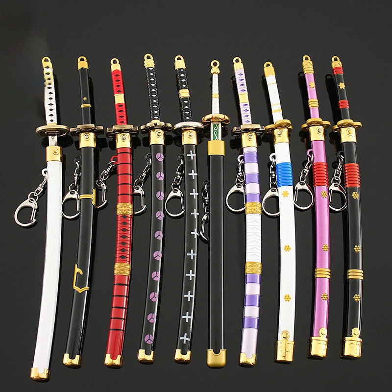 

Anime Peripheral Sword Toys with Scabbard, 22 CM (8.66 Inches), Not Sharp, Metal Blade, Zinc Alloy Material, Craft Ornaments