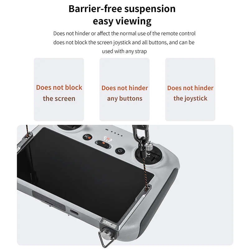 Support télécommande drone RC en alliage d'aluminium - Gris clair