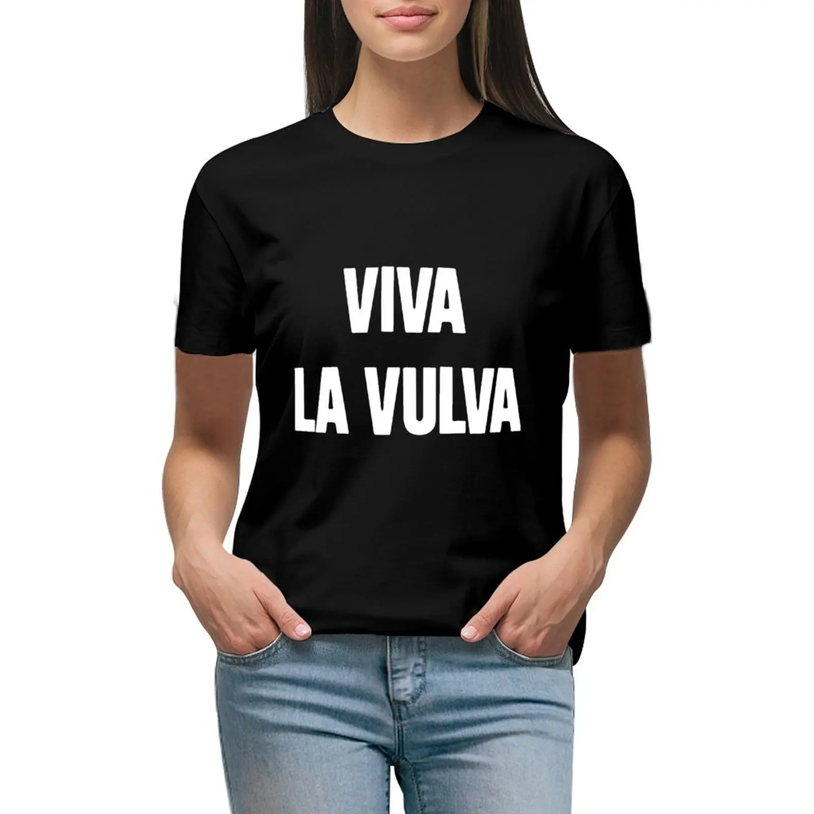 

Viva La Vulva T-shirt female tees summer clothes Women t shirt