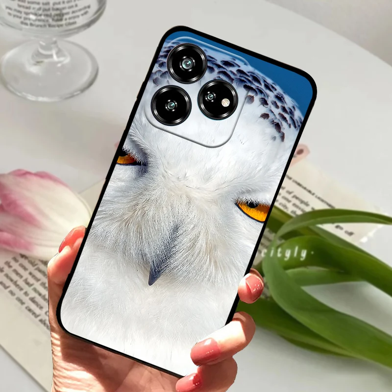 Soft Silicone TPU Shockproof Phone Case with Cute Animal Design - Fashionable Back Cover Bumper