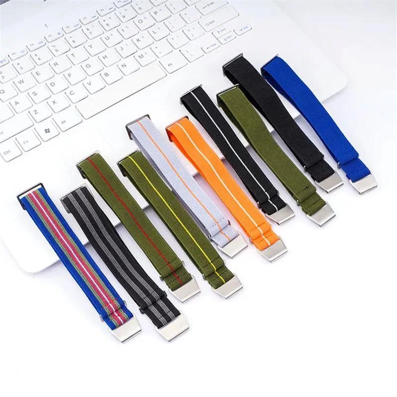 Elastic Nylon Watch Strap Replacement - Universal Waterproof Sport Bracelet Accessories with Tool