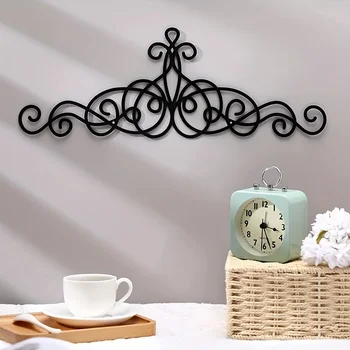 Rustic Black Scroll Wall Plaque 1
