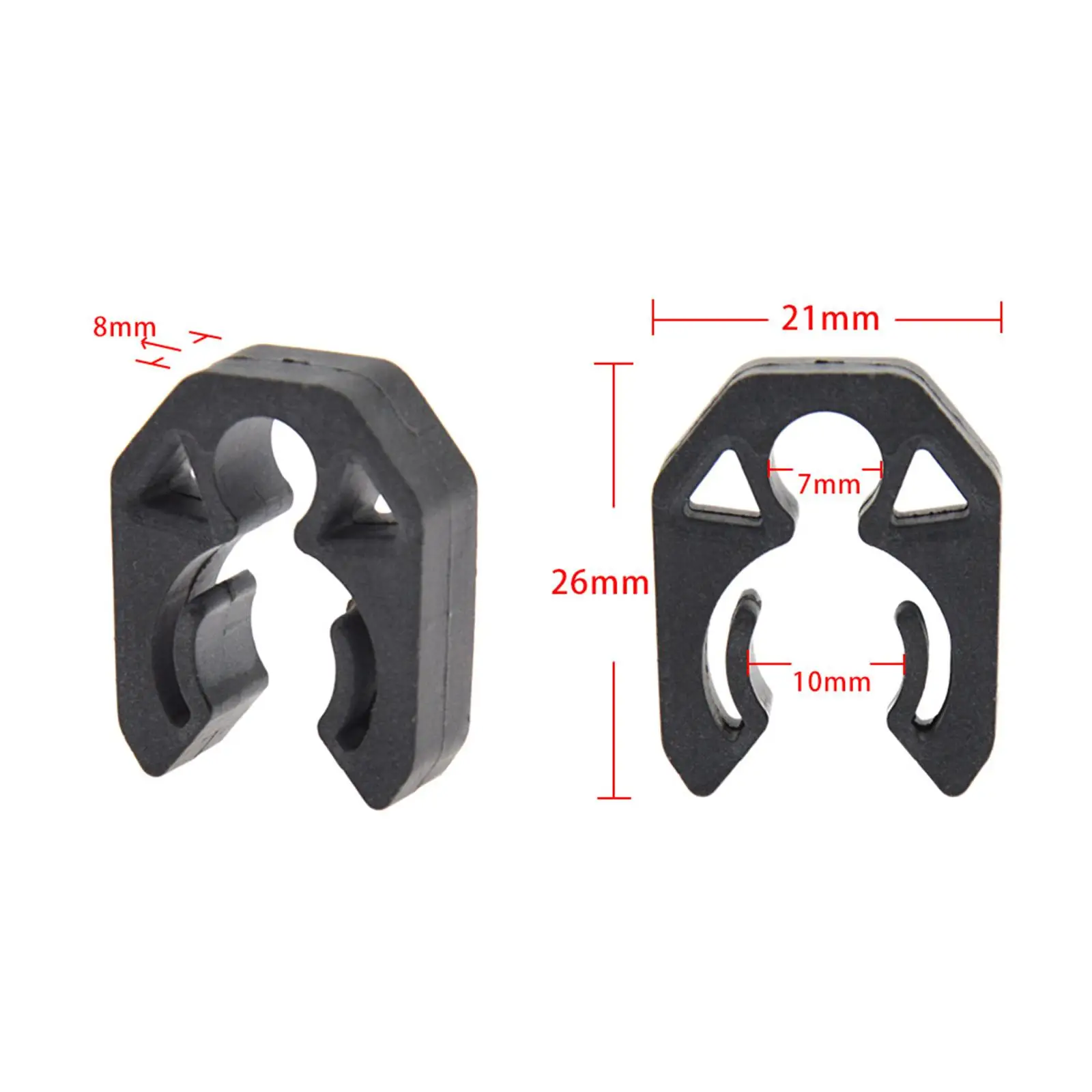 Scuba Diving with Clip Buckle Hook Hose Clamp Accs Double BCD Hose Holder