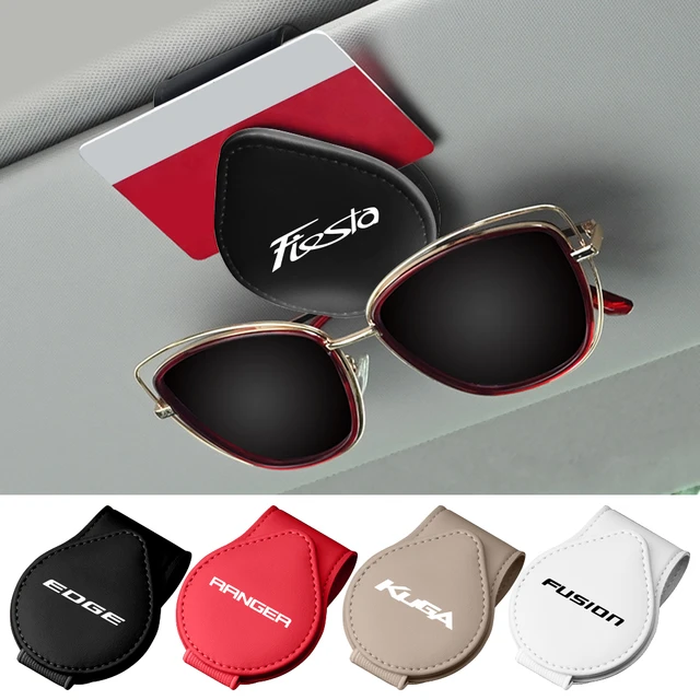 Pare-soleil de voiture portable, porte-lunettes de soleil, accessoires de  voiture, décor pour Ford Fi.C. ktKuga Ranger Edge Escape, Ghia Shelby -  AliExpress