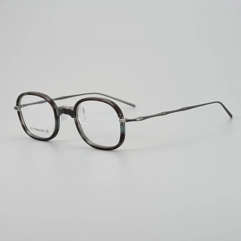 

Acetate glasses frame men Vintage Square Optical Designer eyeglasses Myopia Optical Prescription Retro Luxury Brand Eyewear