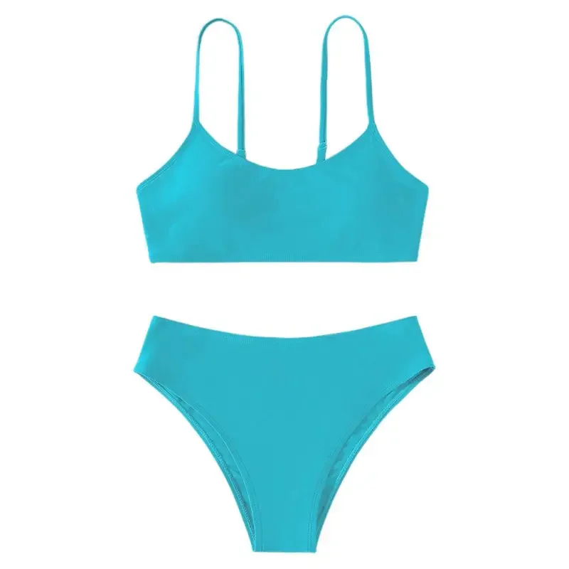 8-14 Years Teenager Bathing Suit Beachwear Children Girls Bikini Set t Kids Swimsuit Swimwear