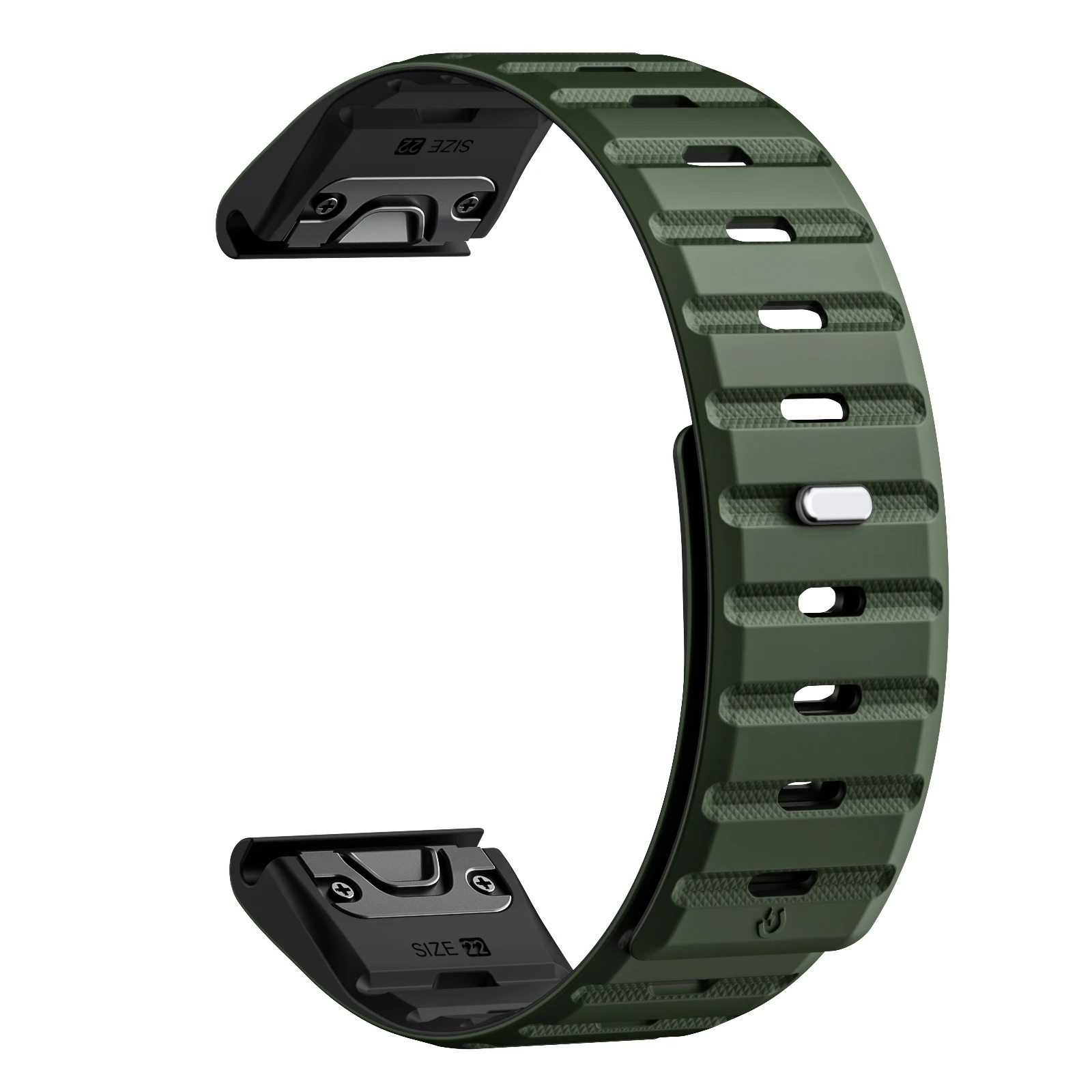 Magnetic Silicone Wristband Strap - 22-26mm Quick Fit Bracelet