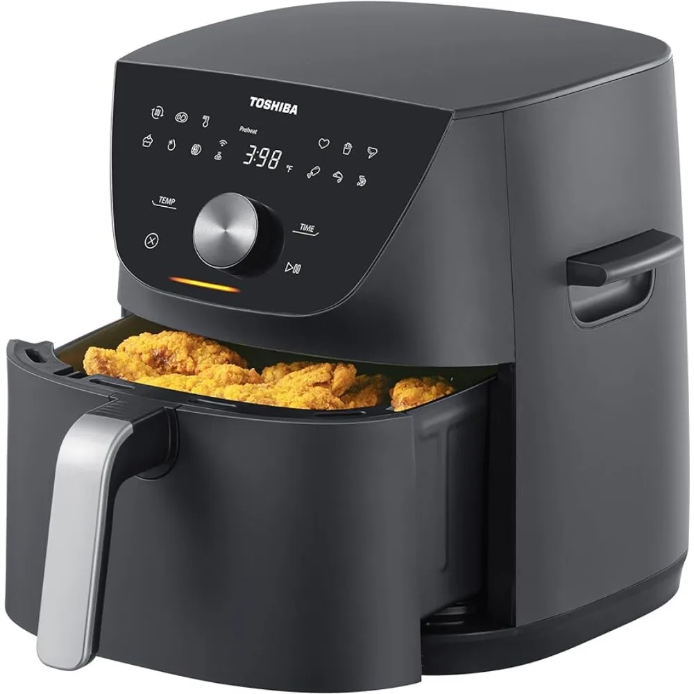 

7.7QT Air Fryer, Family-Size for Quick and Easy Meals, 12 Preset Menus and Menu-IQ Function, 1°F Precision, 90% less fat