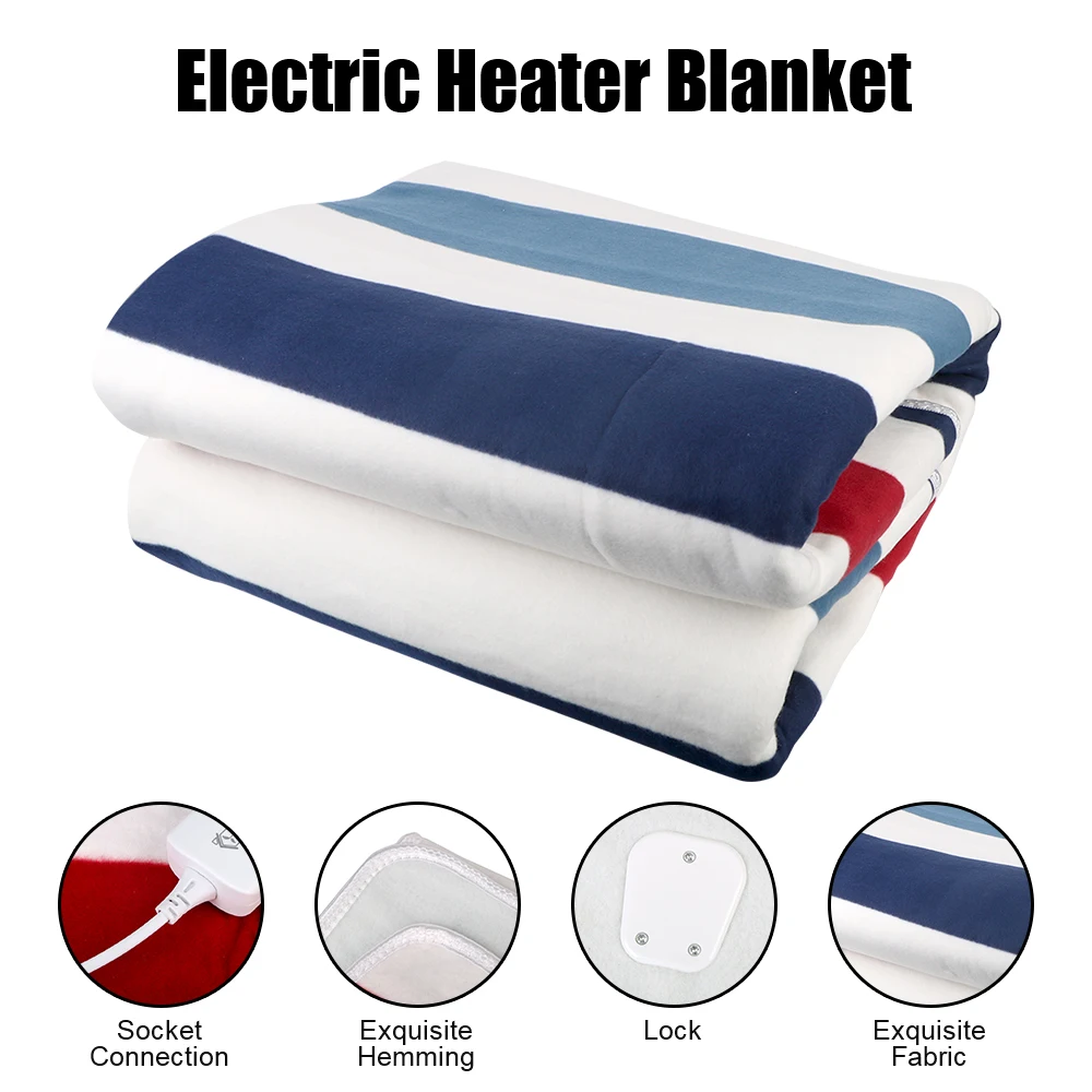 

230V Double Body Thicker Mattress Thermostat EU Plug Electric Blanket Heated Blanket 45℃ Winter Heating Warmer Sheets