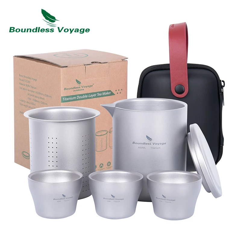 Boundless Voyage Titanium Tea Maker Set 400ml