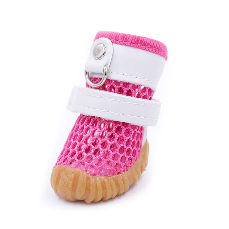 

Pet Dog Teddy Shoes Spring and Summer Breathable Mesh New Small Dog Soft Bottom Dogs Pets Accessories