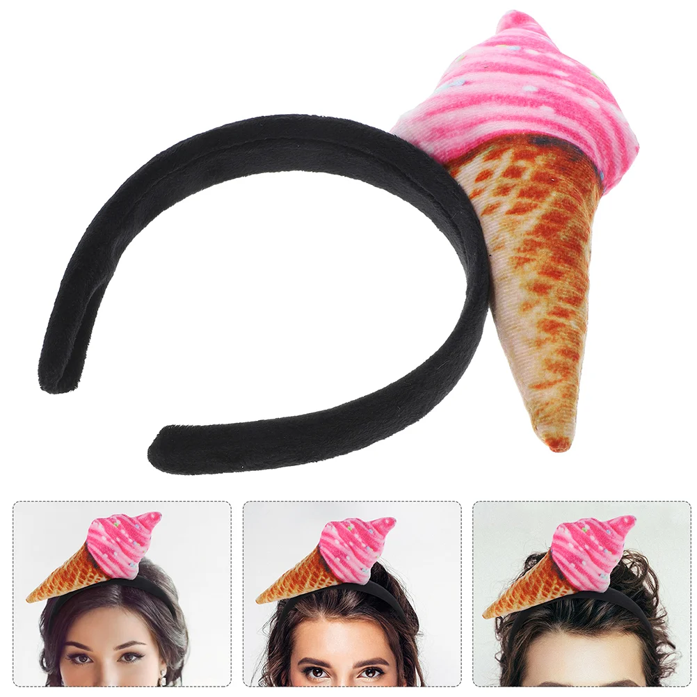 

2 Pcs Chinese Cabbage Ice Cream Headband Woman Headbands Fabric Party Headpiece