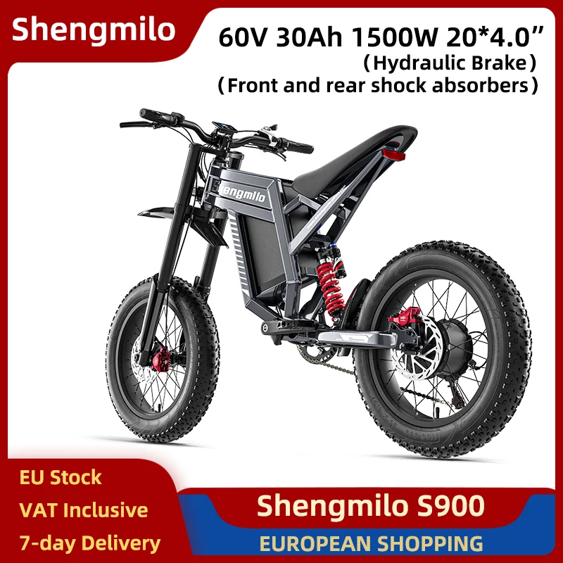 ShengmiloS900ElectricBike1500W60V30Ah20*4"Off-roadFatTireE-bikeAll-terrainsLuxuryMotorcycleHydraulicBrake65km/h-AliExpress18