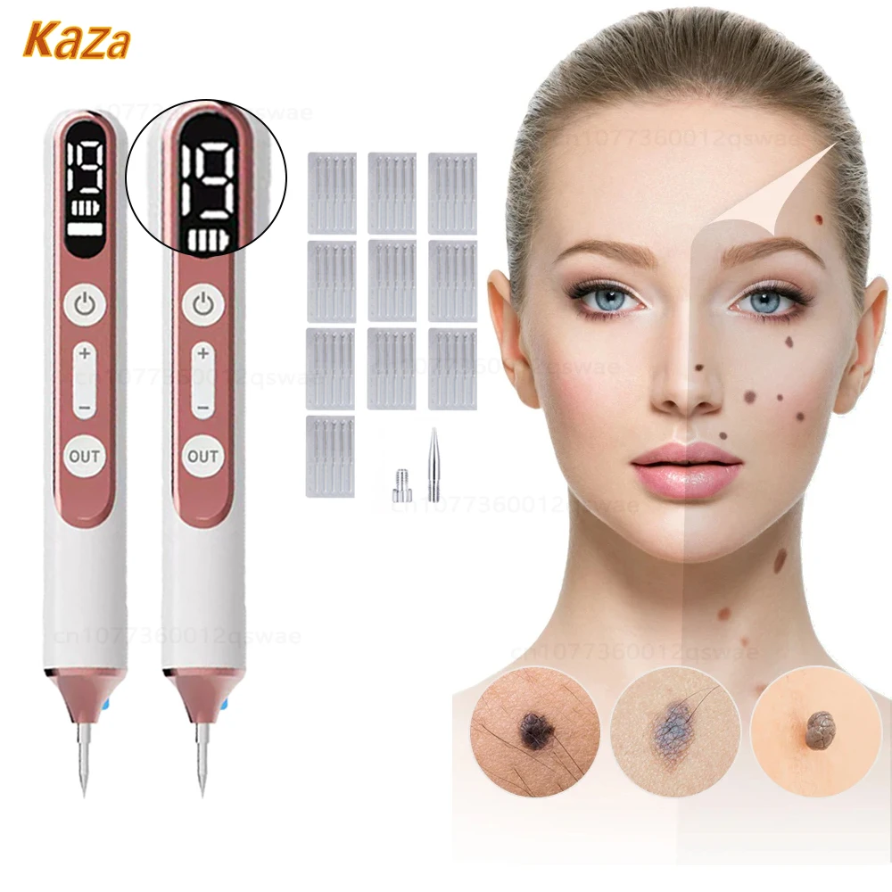 Facial Beauty Instrument Skin Tag Remover Laser Plasma Pen Electric Plasma Pen Skin Tag Mole Removal freckle Facial Wart Label Tattoo Removal Pen Dark Spot Black Dots Warts Remover