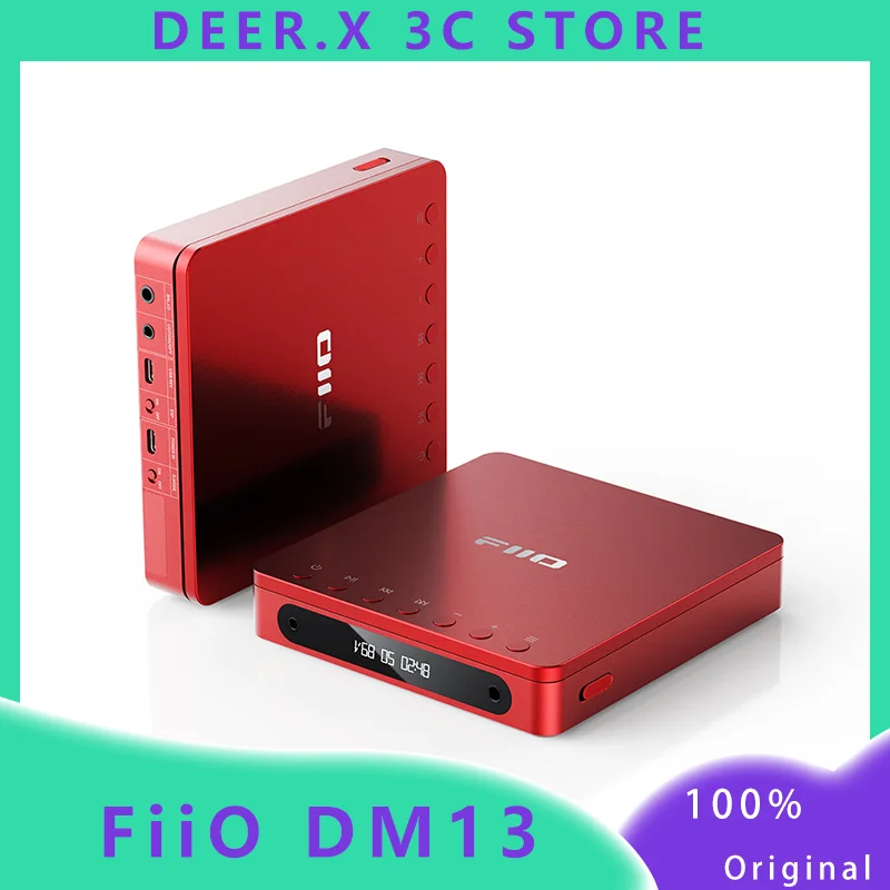 Portable CD Player FiiO DM13 Stereo Flagship DAC 3.5mm/4.4mm/fiber/coaxial/USB Track Capture/Transcription/attXHD
