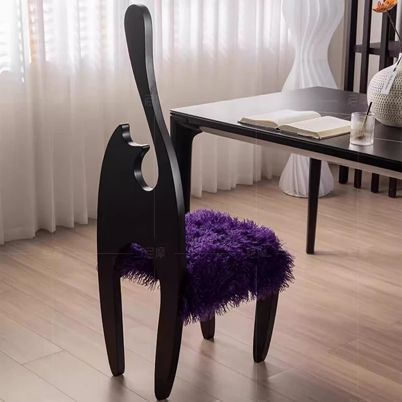 

Wooden Accent Chairs Living Room Restaurant Black Salon Luxury Design Italian Nordic Sofa Makeup Cadeira Gamer Furniture Single