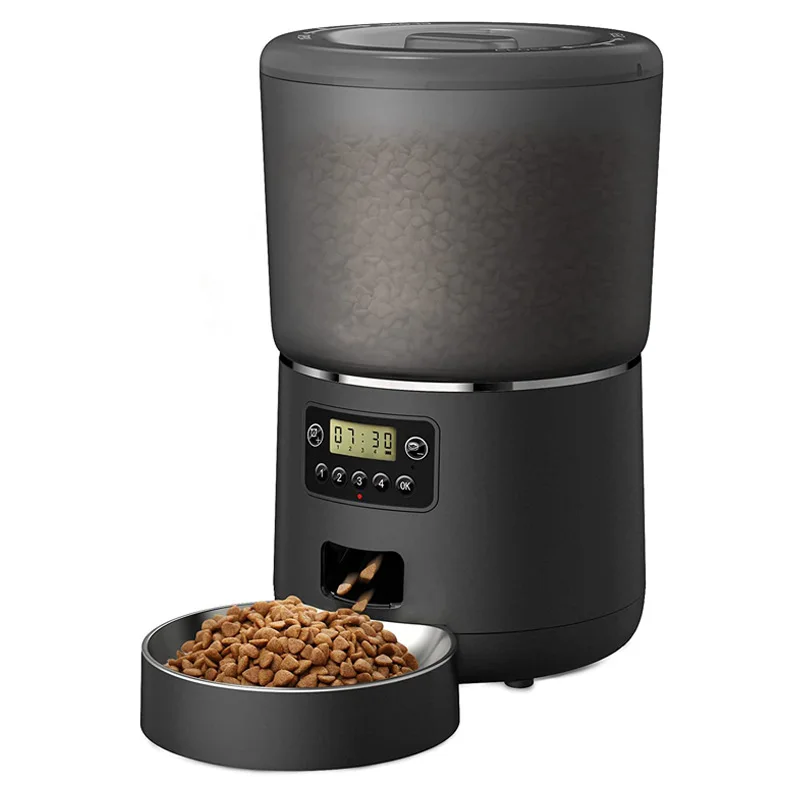 

Automatic Cat Feeder With Timed WIFI Intelligent Cat Food Dispenser Pet Smart Recorder Remote Auto Feeder For Cat And Dog 4L