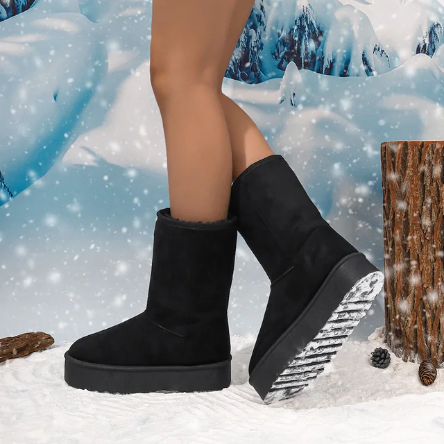 botas negras invierno mujer