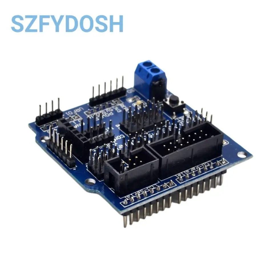 Sensor Shield V5.0 Sensor Expansion Board for UNO MEGA R3 V5 for Arduino Electronic Building Blocks of Robot Parts image 3