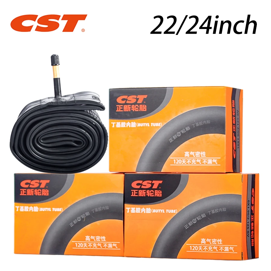 CST Bicycle Inner Tube 22 24inch MTB Bicycle Parts 1.5 1.75 1.9 2.125 24*1 3/8 SV/FV  Bike Tube Tires butyl rubber