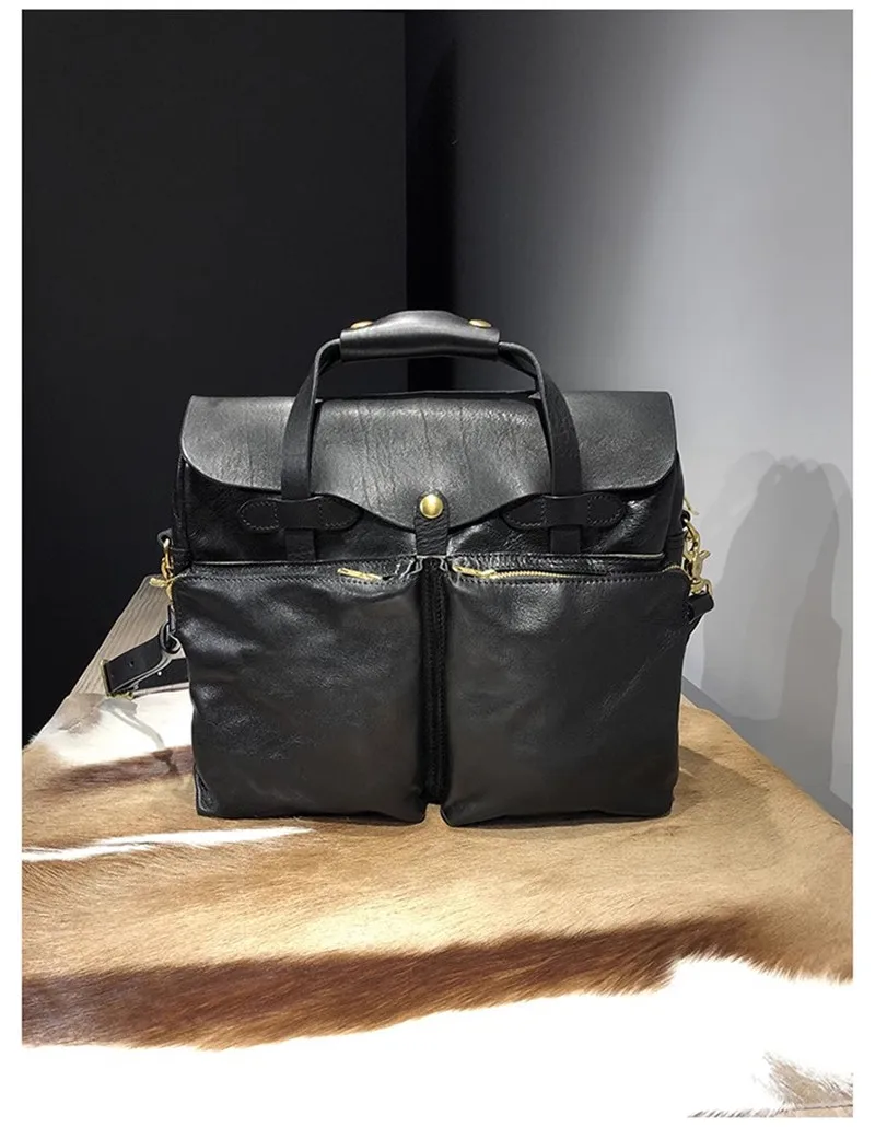 PNDME Organizer Designer Echtes Leder Damen Aktentasche Geschäftsreise Luxus Weiche Echtes Rindsleder Handtasche Arbeit Umhängetasche – Detail 10