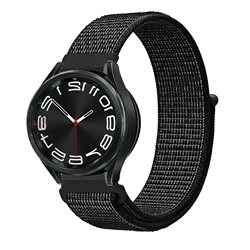 Premium Nylon Strap - Sport Watch Bracelet Band for 22mm (Reflective black)