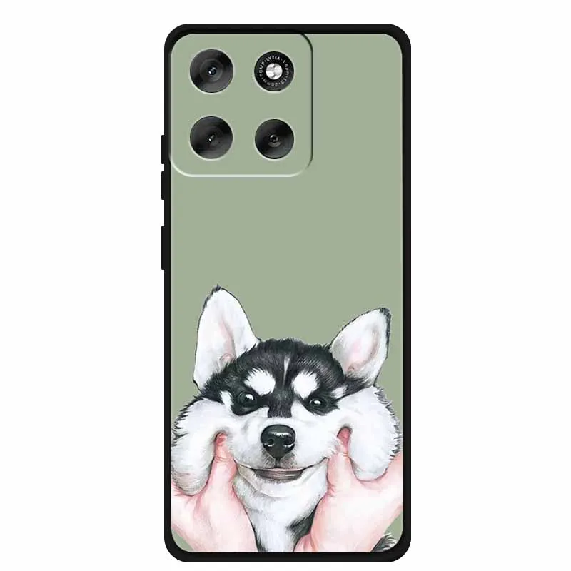Luxury Silicone TPU Etui Cover - Soft Pink Anime Back Case
