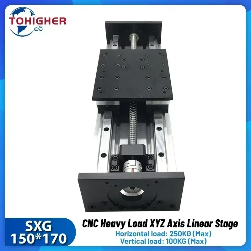 Heavy Duty Linear Stage CNC Linear Rail สไลด์คู่คู่มือ 4PC HGR20 150 มม.กว้าง SFU2010/SFU1605/SFU1610/SFU2005 1