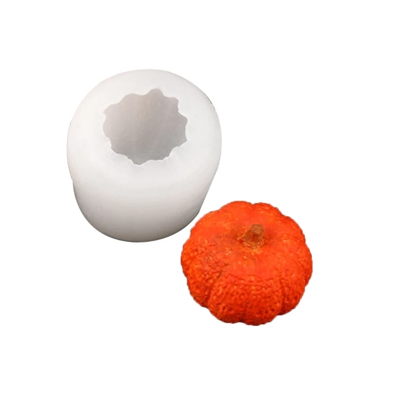 

3D Mini Pumpkin Shape Silicone Mold Halloween Party Decoration DIY Handmade-Soap