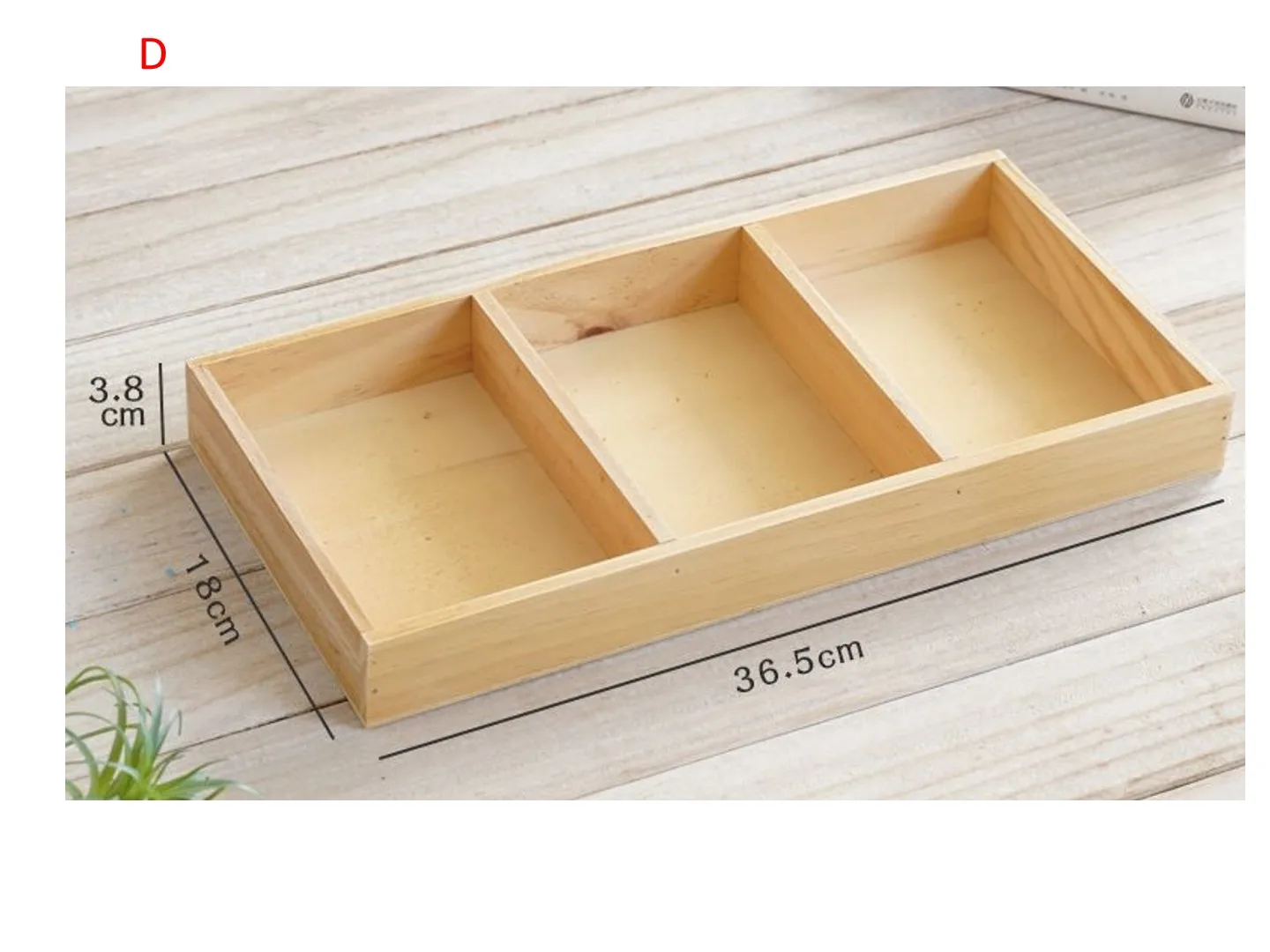 Wooden Desktop Organizer and Sorting Tray Cosmetic Storage Wooden Box Multi-Compartment Display Case for Jewelry