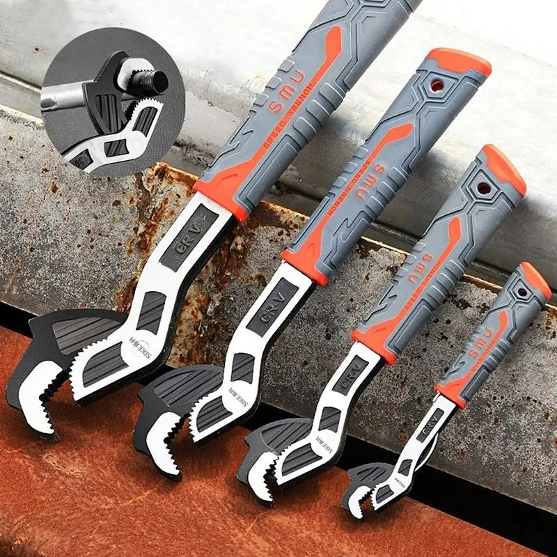 Verstellbarer Multifunktionsschlüssel CR-V Universelles Handwerkzeug für schnelles Sanitär. – Detail 11