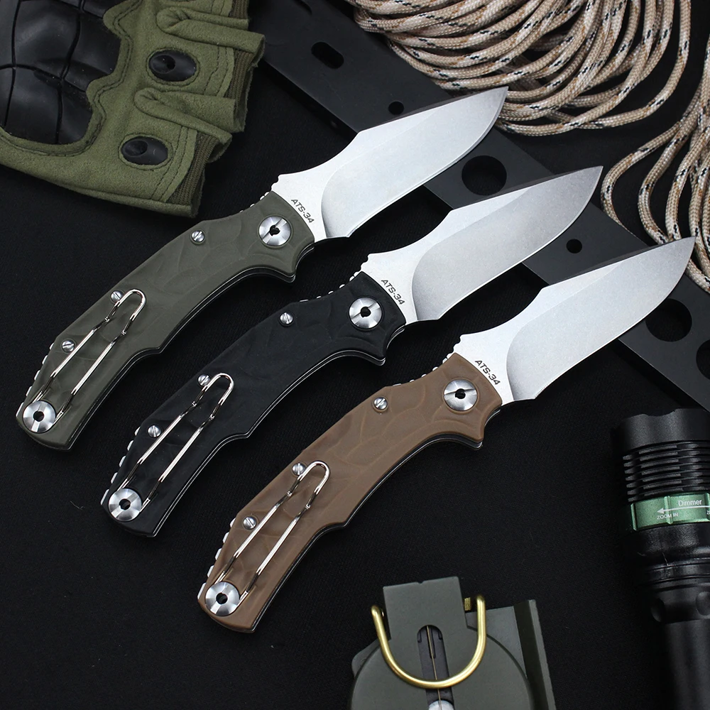 New Pohl Force Tactical Folding Knife ATS-34 Blade Outdoor Portable Multipurpose Survival Combat Pocket Knives Self-defense Tool 2