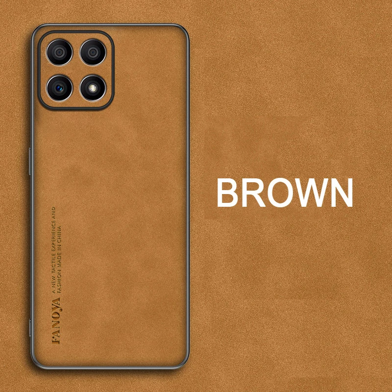 Luxurious Shockproof Matte Leather Phone Case with Soft Back Cover and Skin Feel Finish