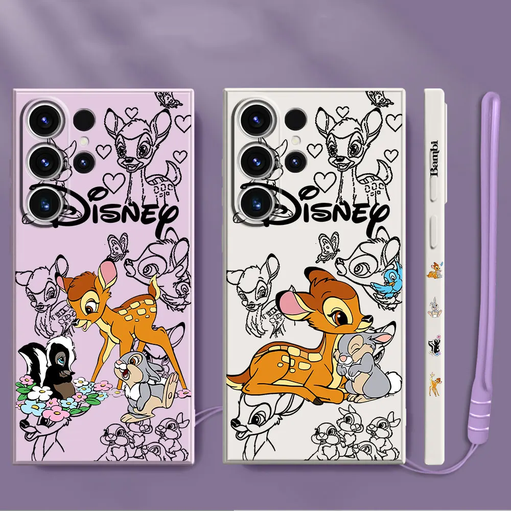 Custodia Di Lusso Disney Bambi Deer Per Samsung Galaxy Note 20 Ultra S10 S9 Note 10 Plus 9 S8 S10 Plus S8 Plus Custodie In Silicone