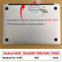 Screen Protector for 14Inch MacBook Pro 14 2025 Released M5 Model A3434 Tempered Glass for MacBook Pro14 M5 2025 NoteBook Film - Image 2