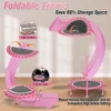 Foldable Mini Trampoline, 40" Rebounder for Adults & Kids, 450lbs Capacity with Adjustable T-Bar, Indoor Fitness Equipment