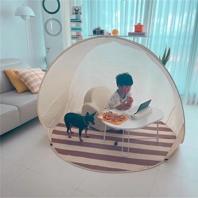 

One click opening of tent for outdoor camping in with large space for shading and sun protection garden courtyard and game shed